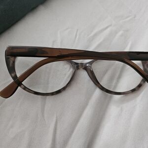 Balck brown Cheetah print glasses